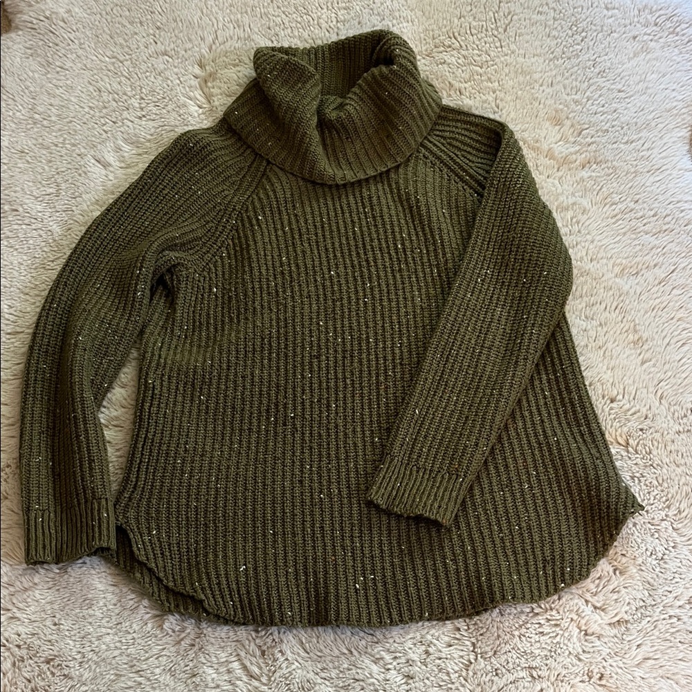 Forest Green Cowl Neck Sweater